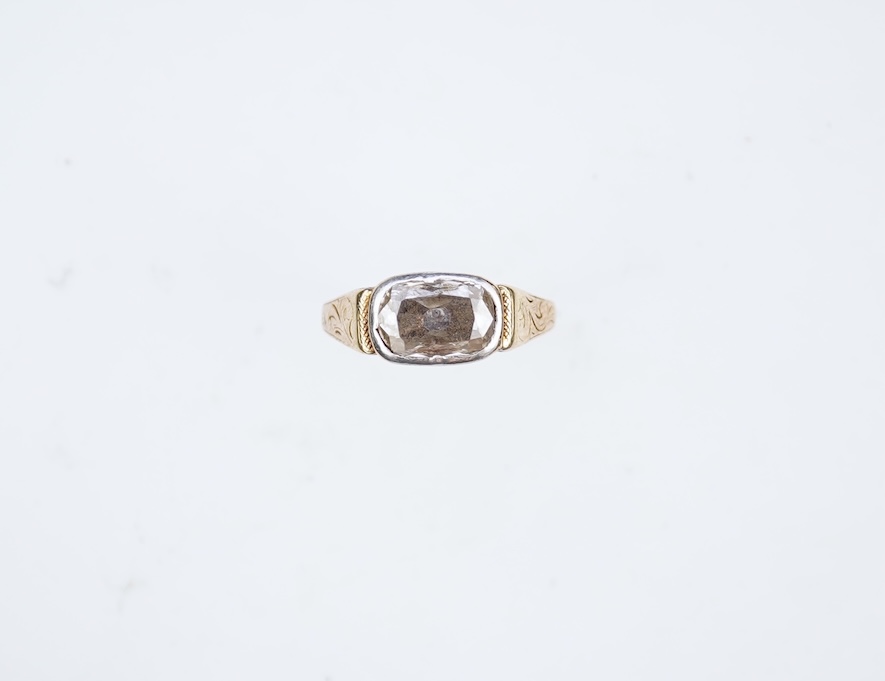 A rare Georgian/early Victorian diamond ring, first half 19th century